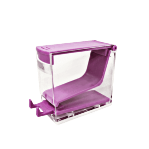 One-Touch Dental Cotton Roll Dispenser - Press-Type Flip-Top Storage Organizer