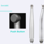 LED handpiece with push-button chuck