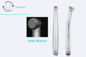 LED handpiece with push-button chuck
