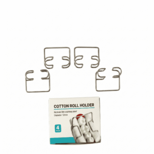 Autoclavable Dental Cotton Roll Holders (4 Pack) | Stainless Steel Saliva Isolation Clips for Rubber Dam Alternative