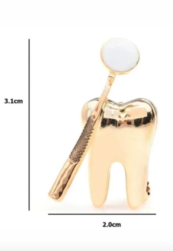 Cute dental brooches