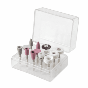 Silicone Dental Polishers 12-Piece Set for Composite & Ceramic Finishing 7,000-12,000 RPM