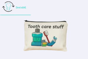Tooth care organizer pouch